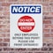 Signmission Only Employees Beyond OSHA Notice Sign, Plastic, 7in W x 10in L, 2PK OS-2PACK-NS-P-710-V-16994 - alternate 6